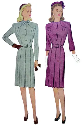 1944 Vintage McCall 5787 Dress Sewing Pattern