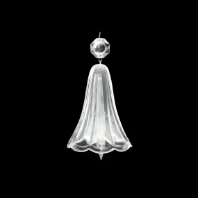 4" Crystal Bell with Drop, Octagon