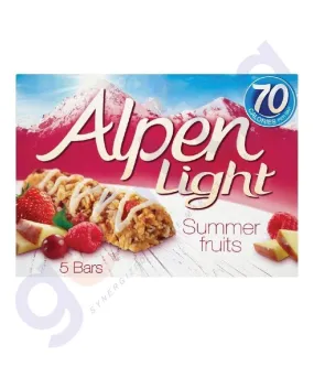 ALPEN LIGHT BARS SUMMER FRUIT 5X19GM