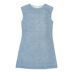 Belle Shift Dress – Back River Blue Linen