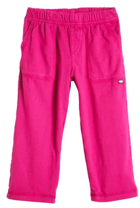 Boys Soft Cotton 3-Pocket Jersey Pants - UPF 50  | Hot Pink