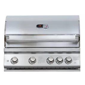 Burford 4 Burner Built in BBQ with Rotisserie & Cover - Whistler Grills