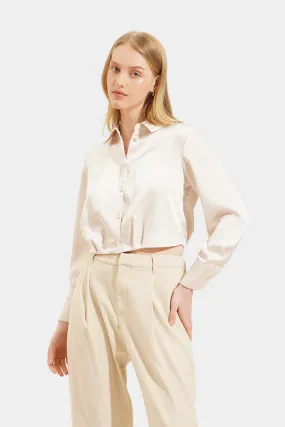 Button Down Satin Shirt