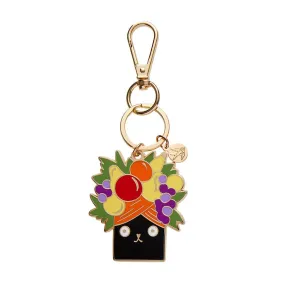 Catmen Miranda Enamel Key Ring