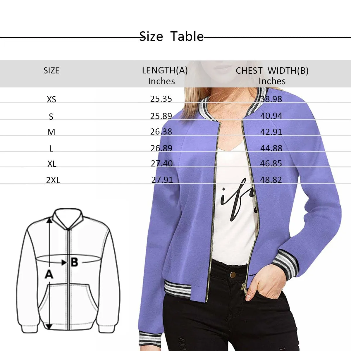 Custom Boyfriend Face Purple Shine Women's Casual Jacket