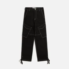 Dion Lee Denim Parachute Pant - Black