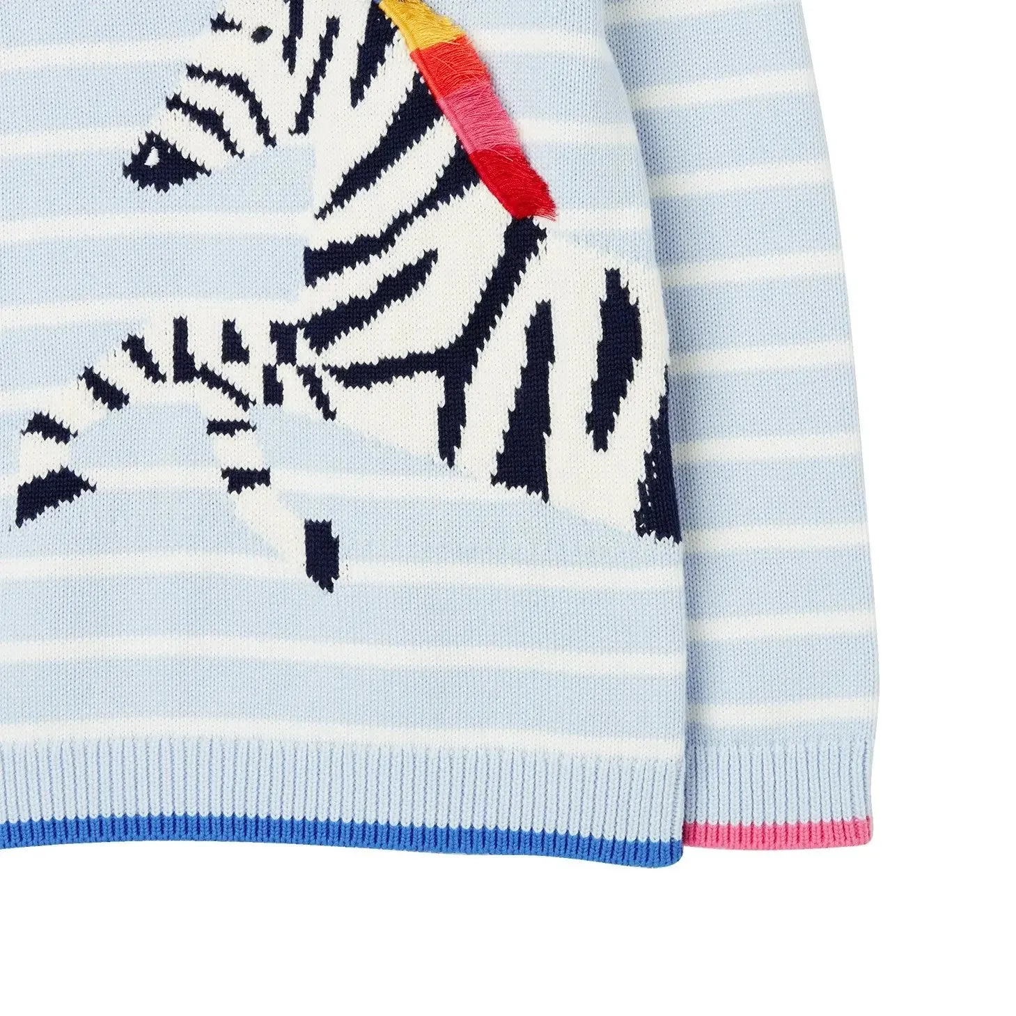 Girls "Gee Gee" Zebra Sweater | Joules