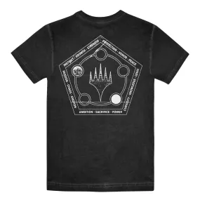 Magic the Gathering Mana Wheel Retro Mens Vintage Wash T-shirt