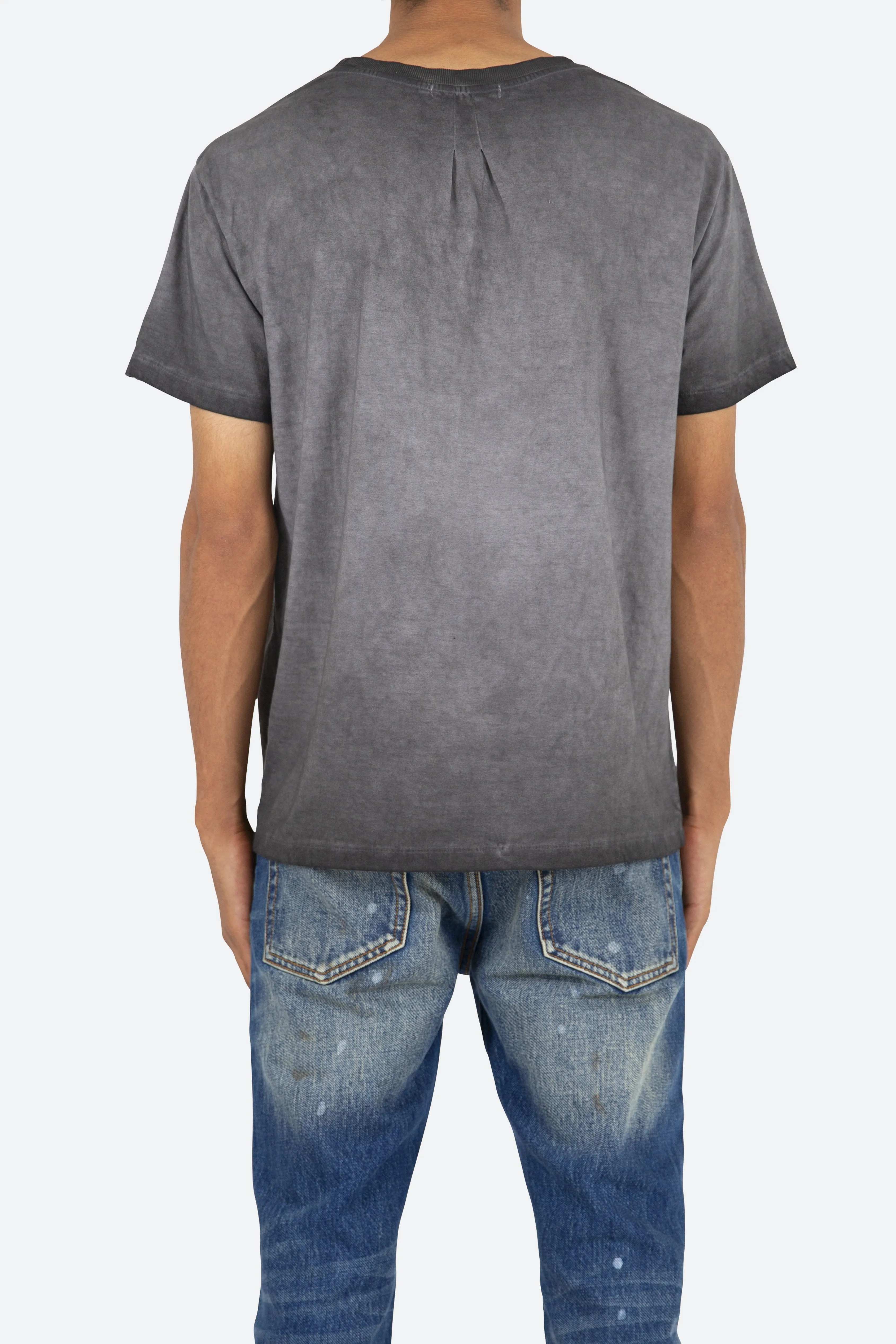 Oil Washed Pocket Tee - Black