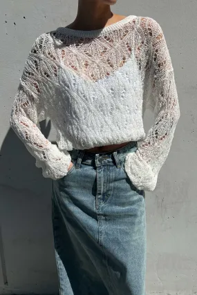 PATTERNED CROCHET SWEATER