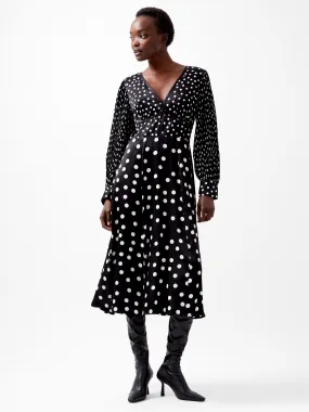 Polka Dot Candice Satin Dress