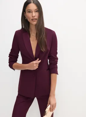 Satin Trim Tuxedo Jacket