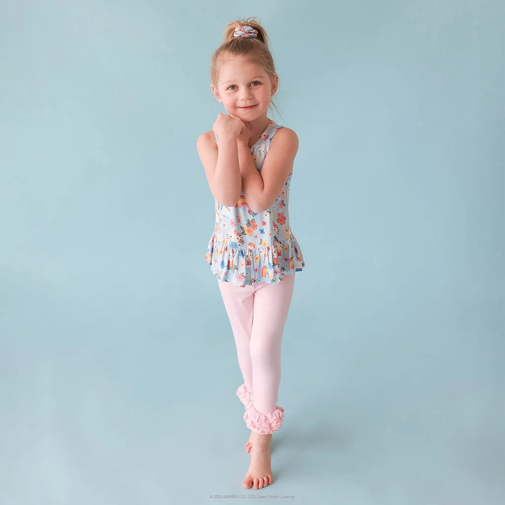 Springtime Pastel Pink Cha-Cha Leggings