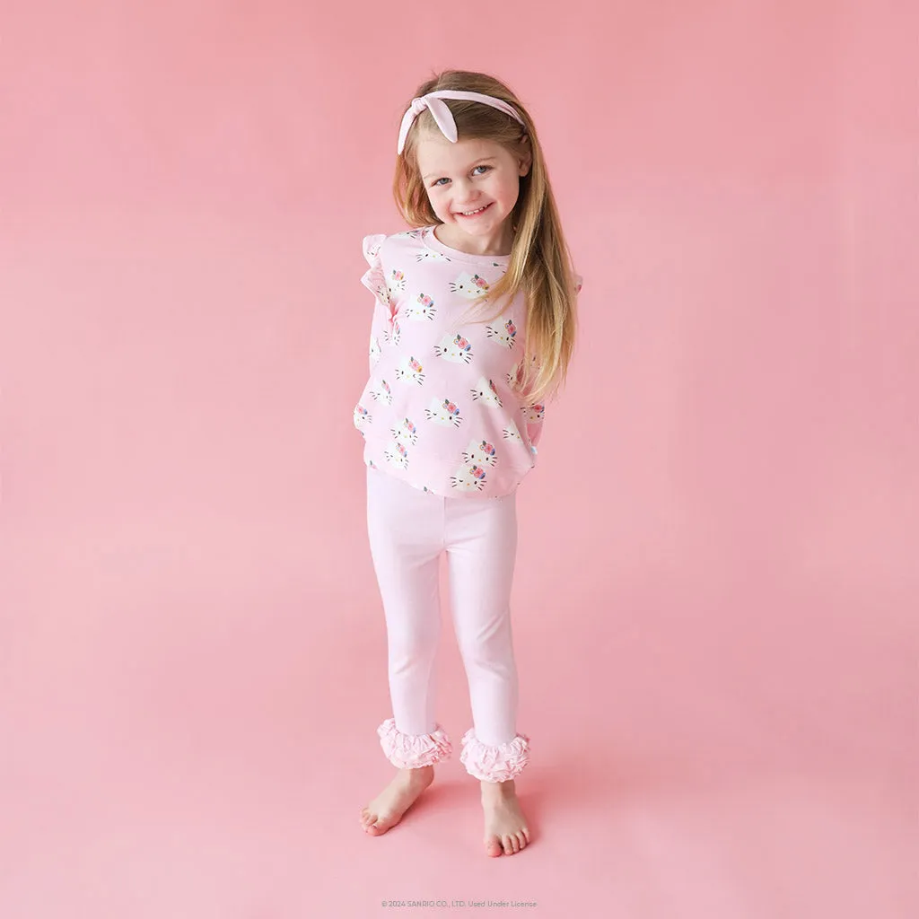 Springtime Pastel Pink Cha-Cha Leggings