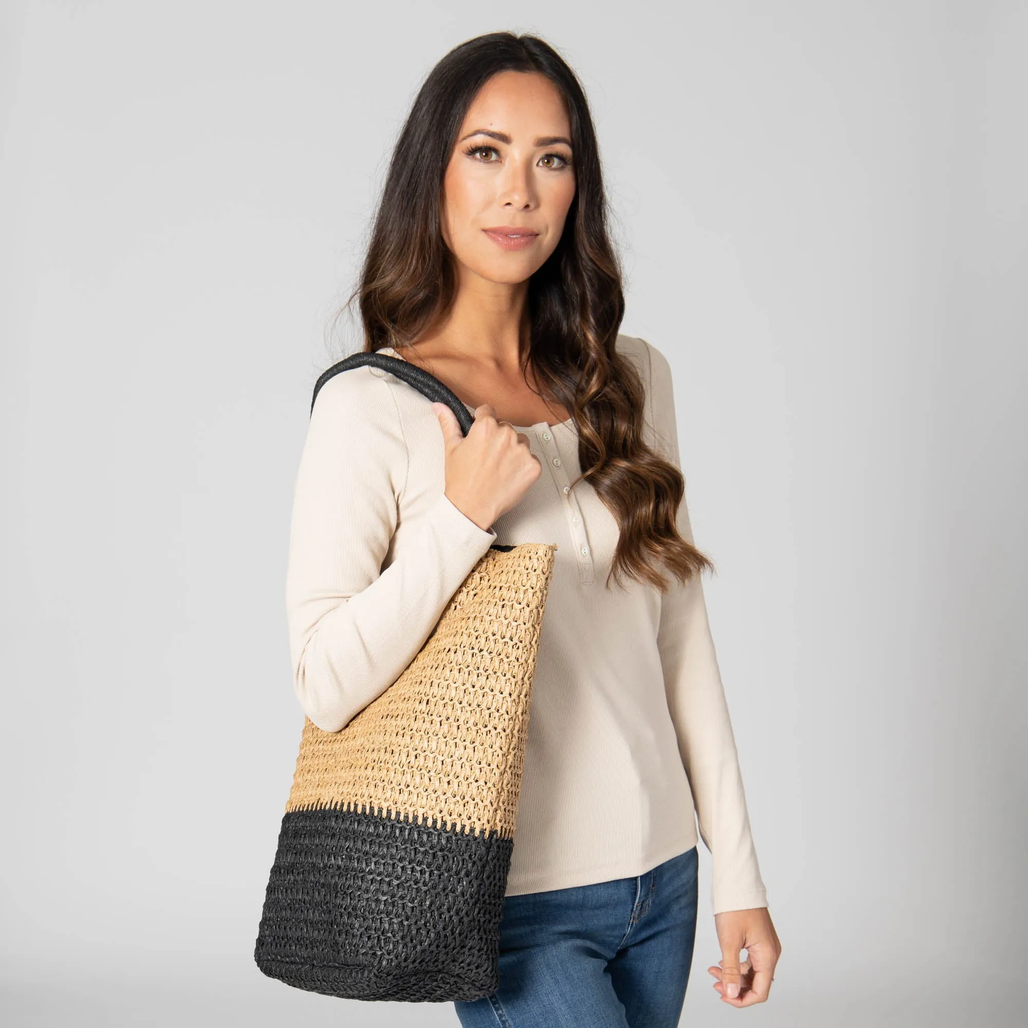 Summer Fling - Paper Crochet Color Block Tote